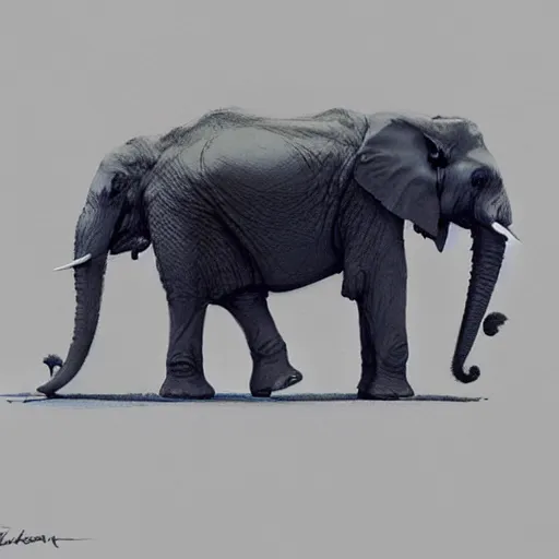 Prompt: elephant🤖, Greg rutkowski, Trending artstation, cinematográfica, digital Art