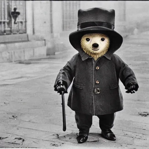 Prompt: Paddington Bear at the capitol riots