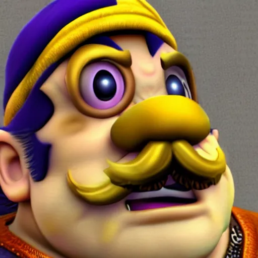 Prompt: photoreal wario