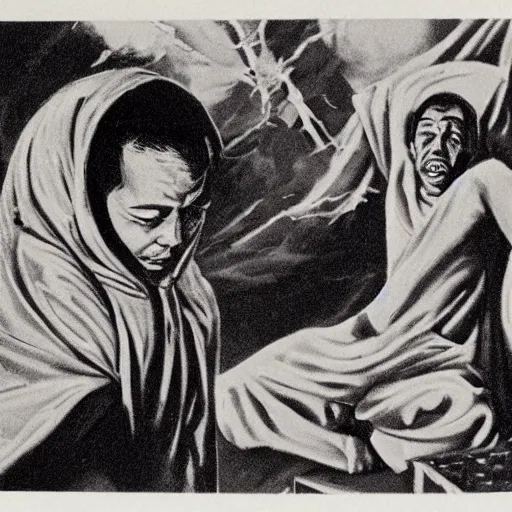 Image similar to the burning monk - malcom browne, 1 9 6 3