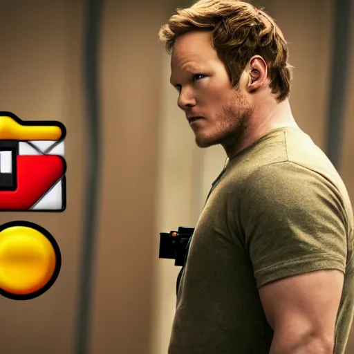 Prompt: Chris Pratt as Super Mario, Unreal Engine, Xbox Series X, EOS-1D, f/1.4, ISO 200, 1/160s, 8K, RAW, symmetrical balance, in-frame, Dolby Vision