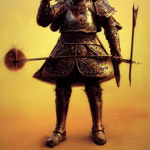 Image similar to anthropomorphic shiba inu, holy knight armor, in medieval banquet, stuning fantasy 3 d render, masterpiece, glowing aura, by donato giancola and greg rutkowski and wayne barlow and zdzisław beksinski, realistic face