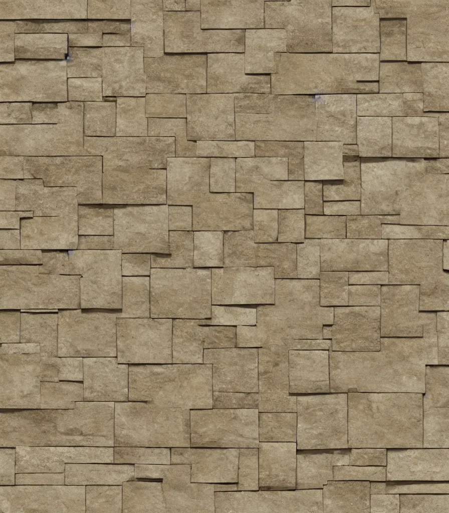 Image similar to texture map of beige stone with horizontal rectilinear engraving cutout