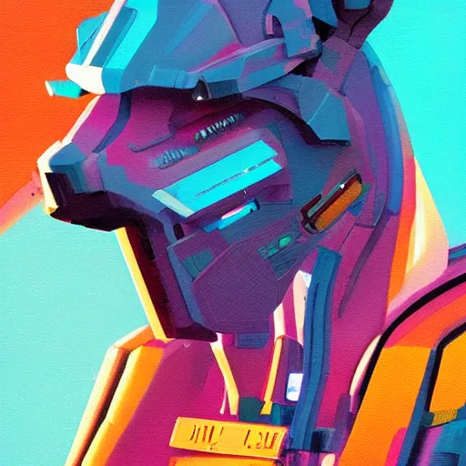 Image similar to a graph style gauche impasto horses, cyberpunk art by james gilleard, city depth of field, cgsociety, retrofuturism, synthwave, retrowave, outrun, high detail.