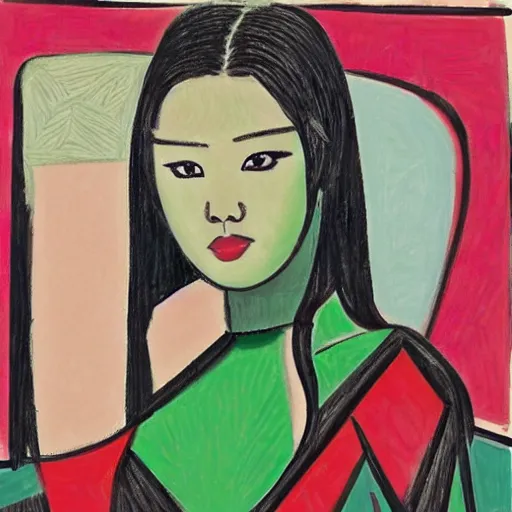 Prompt: hwasa by picasso