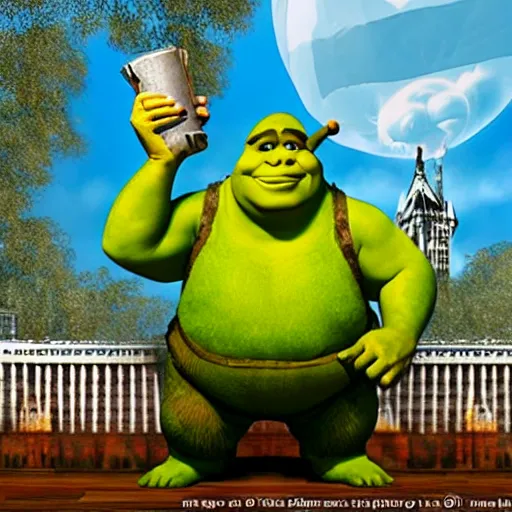 Image similar to Shrek as U.S. President