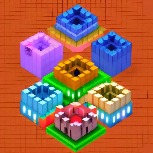 Image similar to voxel game