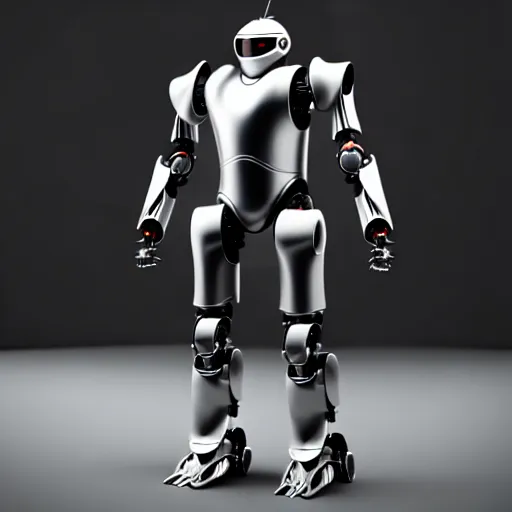 Image similar to a robotic armor, we can see its wore by someone else, photorealistic 3 d octane render, unreal engine