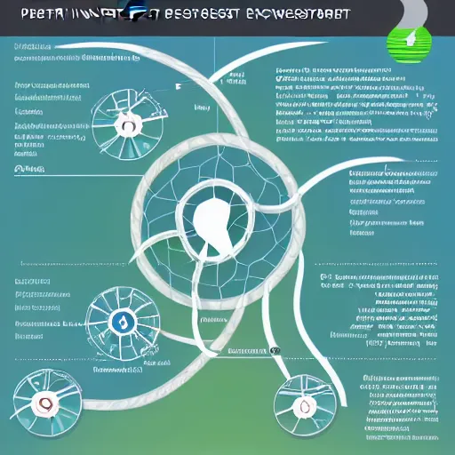 Prompt: petri net ecosystem network, infography