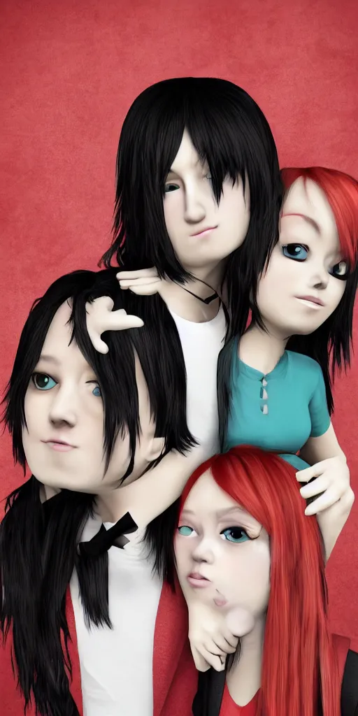 Image similar to emo blingee couple