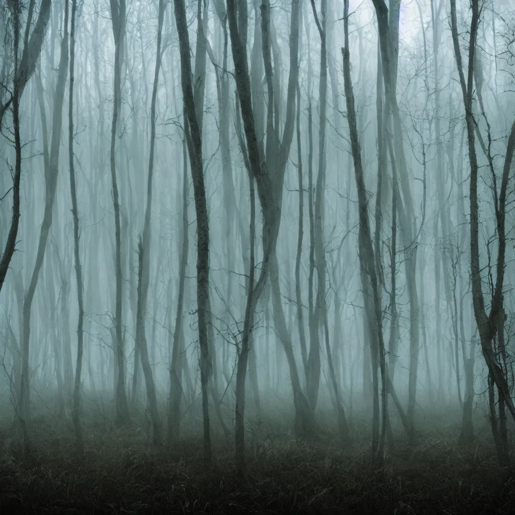 Image similar to horror foggy swamp mythology dark ambient very detailed, 4 k, professional photography