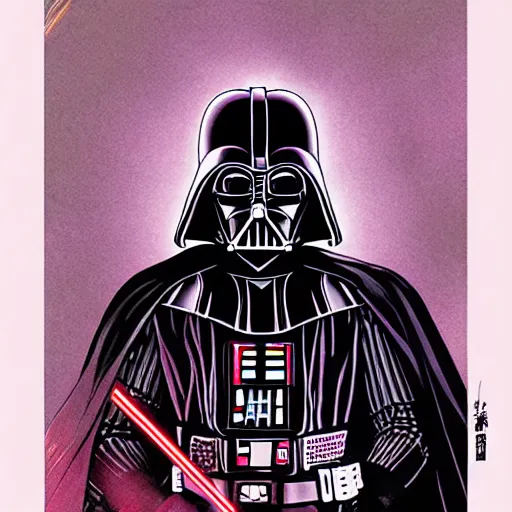 Image similar to darth vader by yukito kishiro