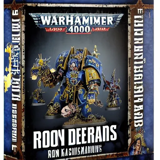 Prompt: warhammer 4 0 k chaos marine ron desantis