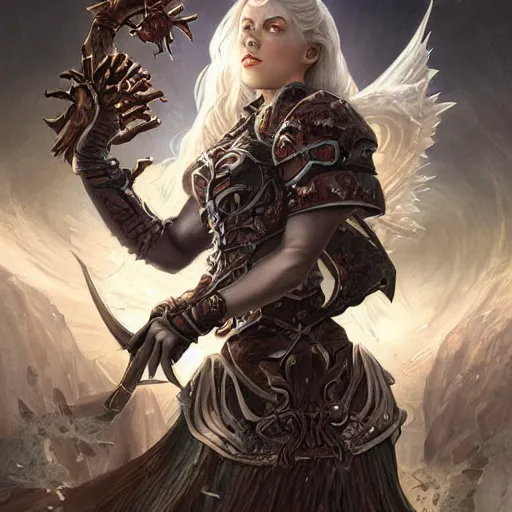 Image similar to silvergill adept, winterthorn blessing, by Volkan Baga and Etienne Delessert