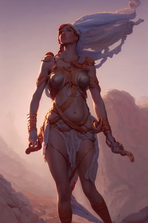 Prompt: goddess of mars, highly detailed digital painting, artstation, concept art, smooth, clear focus, illustration, unreal engine 5, 8 k, works by artgerm, greg rutkowski and edgar maxence