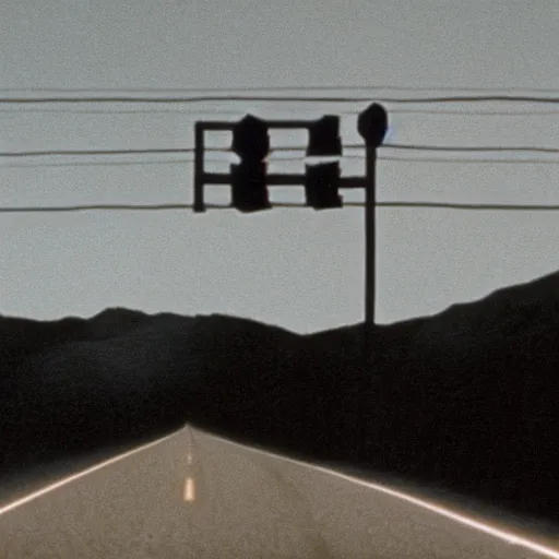 Image similar to lost higway, movie still from David Lynch