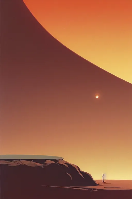 Prompt: terraform proxima b planet Edward Hopper and James Gilleard, Zdzislaw Beksisnski, higly detailed