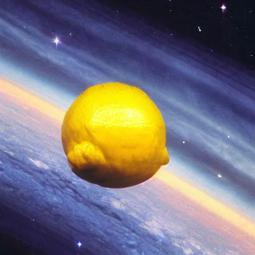 Image similar to planet lemon, photo by hubble telescope