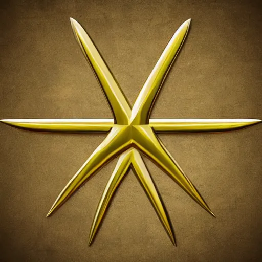Prompt: golden hammer and sickle, realistic