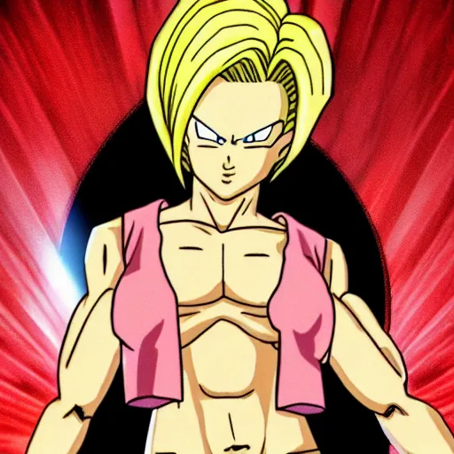 Image similar to android 1 8 from dragon ball z stripping, 4 k