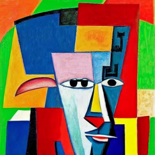 Prompt: “portrait of Jonas Gahr Støre in the style of Picasso, cubism”