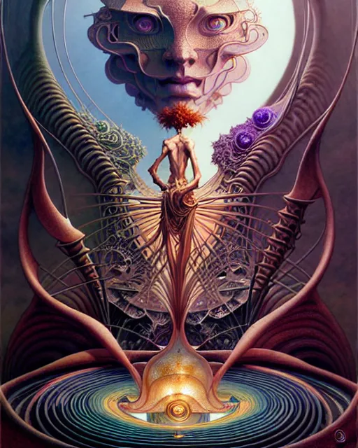 Prompt: the world, tarot card, fantasy drawing made of fractals, ultra realistic, wide angle, intricate details, the fifth element artifacts, highly detailed by peter mohrbacher, hajime sorayama, wayne barlowe, boris vallejo, aaron horkey, gaston bussiere, craig mullins