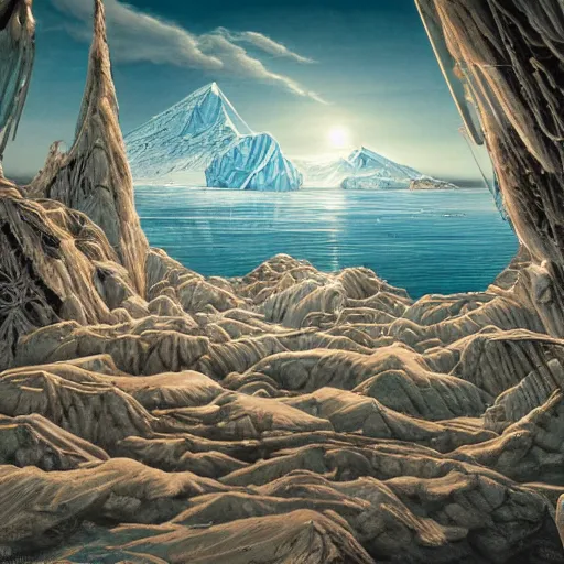 Image similar to idyllic masterpiece mythos of unconditional love of the mother Antarctica, cinematic, establishing shot, extremely high detail, photorealistic, cinematic lighting, intricate line drawings, 8k resolution