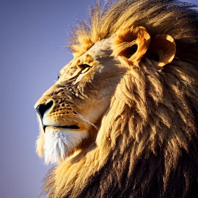 Prompt: a cross between a bird and a lion, bird with a lion's mane, glorious, high quality, 4 k, 8 k, photography, cute photograph, f / 1 6, 3 5 mm, award - winning photography, soft lighting