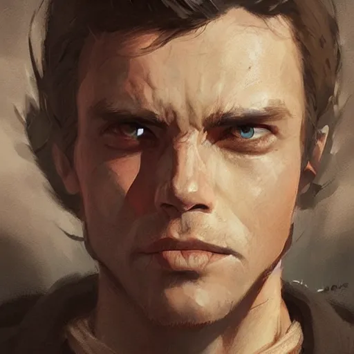 Image similar to portrait of a man by greg rutkowski, young jedi kinght kyp durron from star wars expanded universe, he is about 3 0 years old, highly detailed portrait, digital painting, artstation, concept art, smooth, sharp foccus ilustration, artstation hq