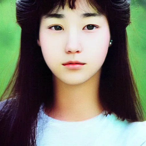 Image similar to a portrait photo of a beautiful young woman who looks like a korean jennifer connely