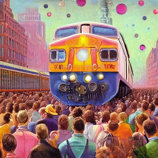 Image similar to sign that says 1 0 0, text 1 0 0, lisa frank, glorious, bedazzled, spectacled, amazing, unreal render, bokeh, studio lighting, ultradetailed, detailed and realistic painting of a giant warship plane, dieselpunk, historical photo of commuters in train to new york 1 8 9 0, everybody is looking at smartphones