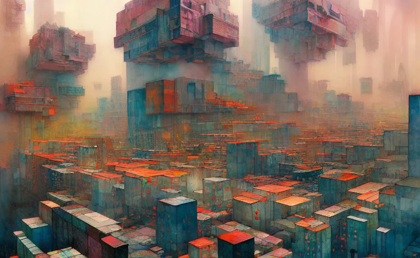 Image similar to the amazing floating brutalist city, fantasy. intricate, amazing composition, colorful watercolor, by ruan jia, by maxfield parrish, by marc simonetti, by hikari shimoda, by robert hubert, by zhang kechun, illustration, gloomy