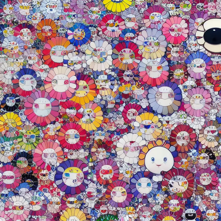 Image similar to japanese fan pattern, tiny, small, miniature, short, cute and adorable, pretty, takashi murakami, digital painting, highly detailed, intricate, elegant, artstation, concept art, beautiful,