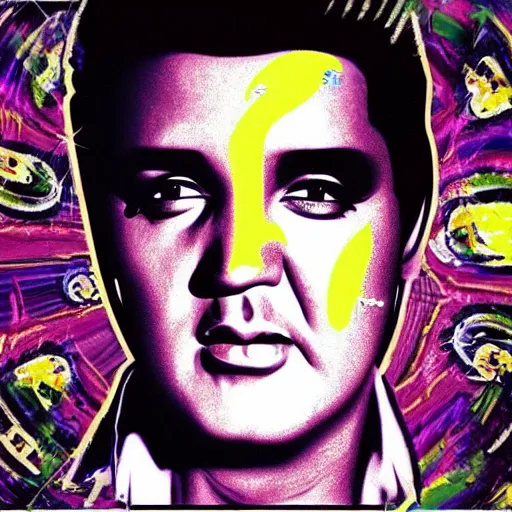 Prompt: “Elvis on acid”