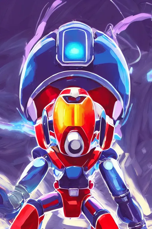 Image similar to robot ninja mask helmet megaman x zero rockman 2 0 2 2 switch game boss legacy collection fanart artsation, art gta 5 comics, behance hd by jesper ejsing, by rhads, makoto shinkai and lois van baarle, ilya kuvshinov, rossdraws global illumination ray tracing