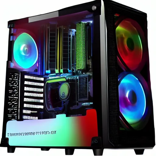 Prompt: brand new gaming pc
