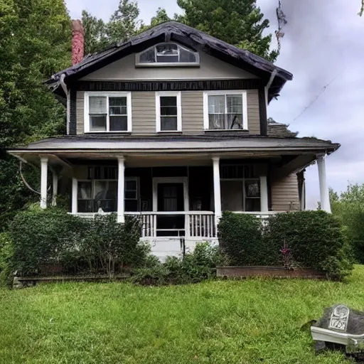 Prompt: Haunted House Real Estate Photos from Zillow