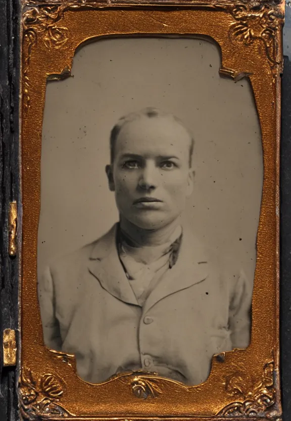 Prompt: ambrotintype scan of a ticket to hell