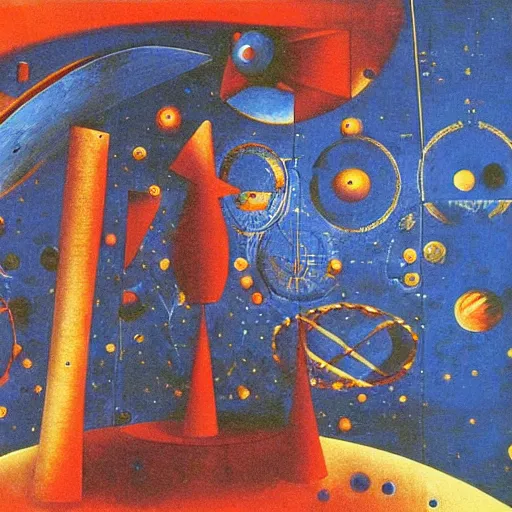 Image similar to Liminal space in outer space by Max Ernst