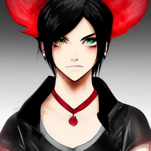 Prompt: ruby rose from RWBY