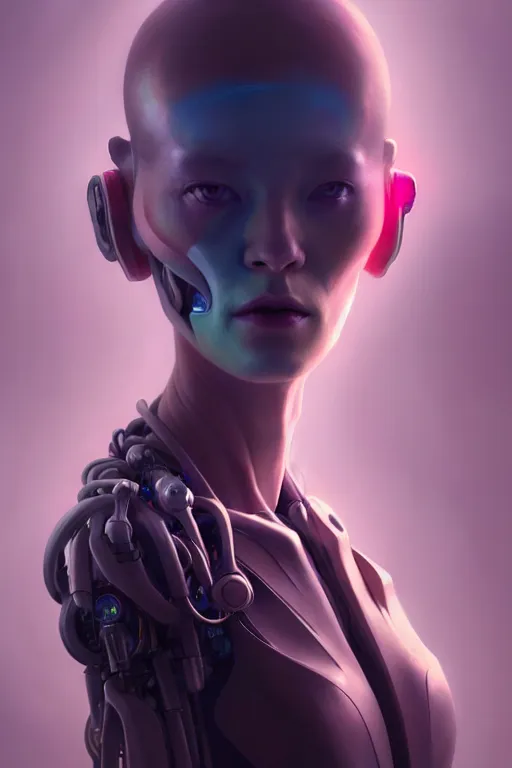 Image similar to an image of a beautiful young 28th century super cool post-human female, barely human and largely biomechanical machine, hyper-realistic cyberpunk style, Peter Mohrbacher Takayuki Takeya moody, face by Yanjun Cheng, Irakli Nadar, dramatic cinematic lighting rendered by octane, 8k, detailed, intricate, clean and textures, trending on artstation, deviantart google images, pinterest