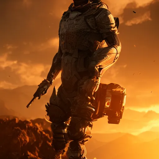 Image similar to full body portrait, hyper realistic, Epic perspective, epic scene, Octane render, Unreal Engine 5, Volumetric light, cinematic light, cinematic detail, composition, Photorealistic, 4k, rule of third