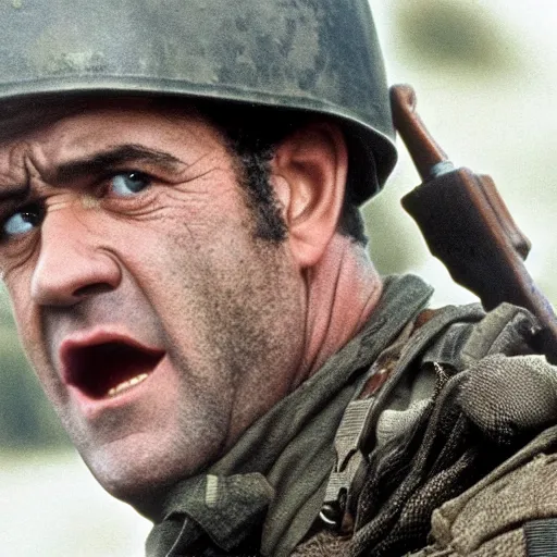 Image similar to Mel Gibson starring in saving private Ryan