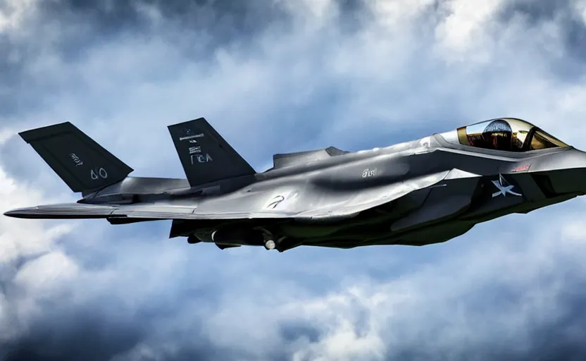 Prompt: panavia tornado replica, f 3 5, av 8 8, chonky, top gun maverick, real aircrafts references, realistic paint job, falcon bms, microsoft flight simulator, dcs world, designed by polestar, photo of war, stunning, shot on 7 0 mm, volumetric lightning, trending on instagram, by award winning photographer, symmetrical features