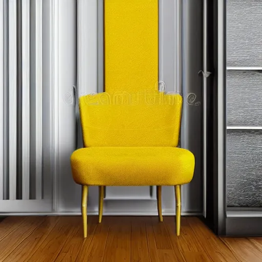 Image similar to chair looking like banana, interior photo, stock image, design