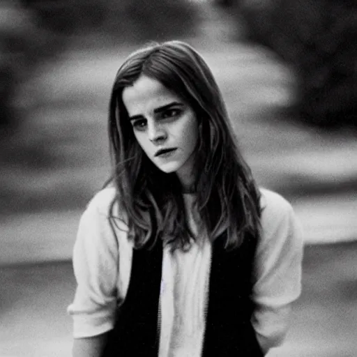 Image similar to 35mm film still of Emma Watson