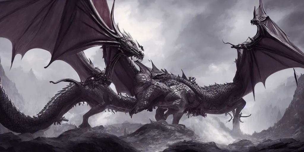 Image similar to dragon,epic,cinematic, fantasy art, concept art, photorealistic, highly detailed,