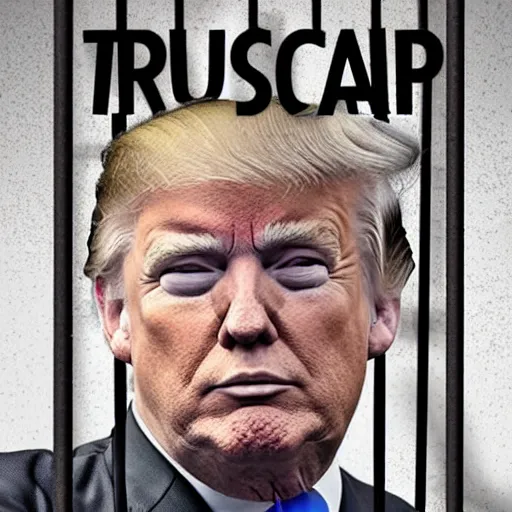 Image similar to donald trump in prison, 4k