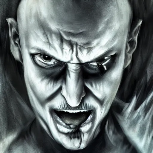 Image similar to the guy from disturbed, artstation hall of fame gallery, editors choice, #1 digital painting of all time, most beautiful image ever created, emotionally evocative, greatest art ever made, lifetime achievement magnum opus masterpiece, the most amazing breathtaking image with the deepest message ever painted, a thing of beauty beyond imagination or words