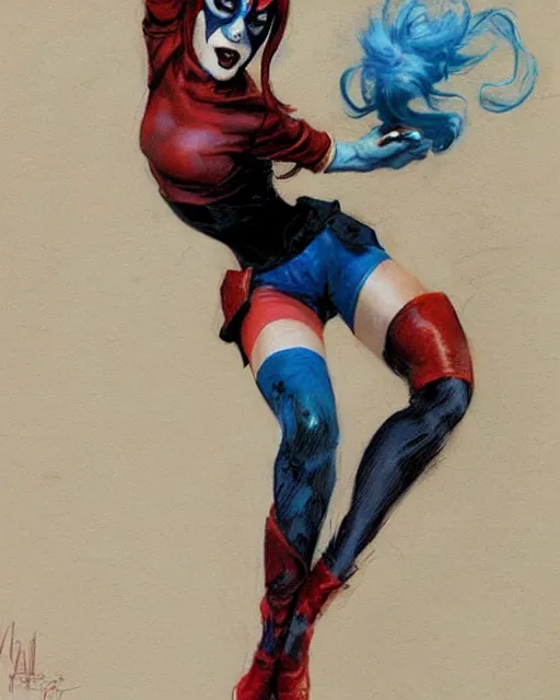 Image similar to harley quinn by steve huston